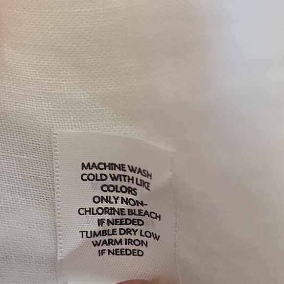 J.jill Everyday Linen Button-Front Shirt White Size - Picture 12 of 14